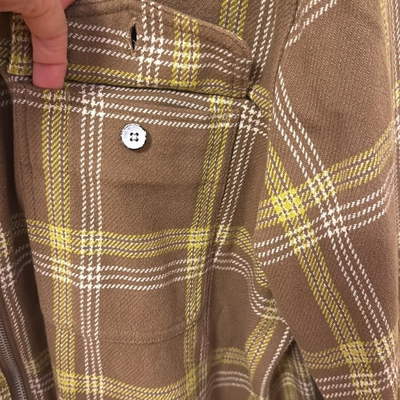 RAG & BONE Zip Dalton Plaid Shirt lightweight jacket size large - Picture 7 of 9